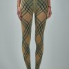 Leggings | Burberry Check Wool Blend Tights