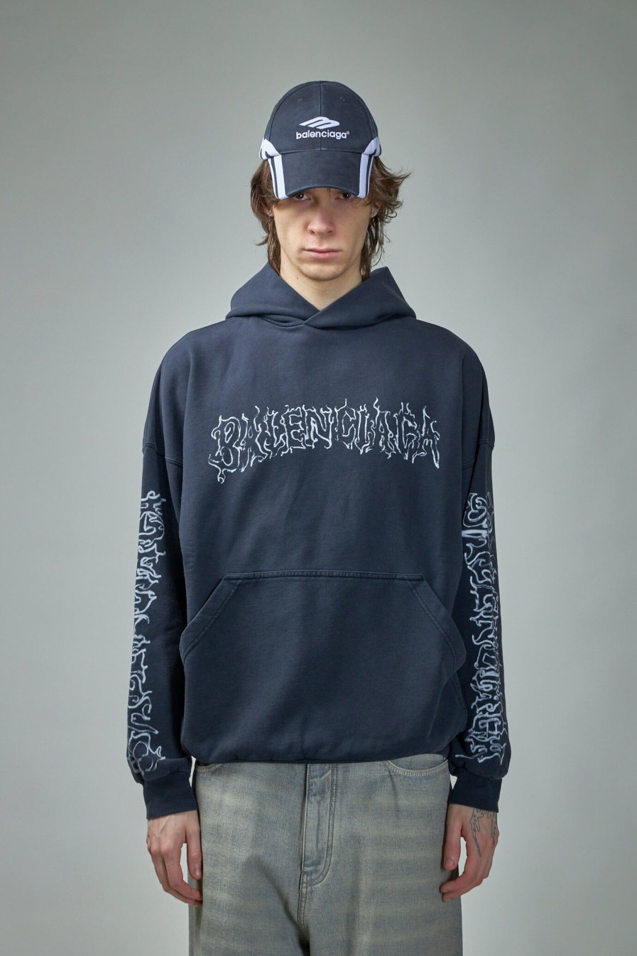 Hoodies & Vesten | Balenciaga Lage Fit Hoodie