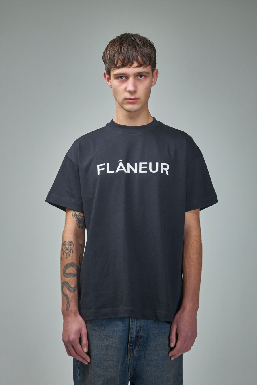 T-Shirts | FLÂNEUR Printed Logo T-Shirt