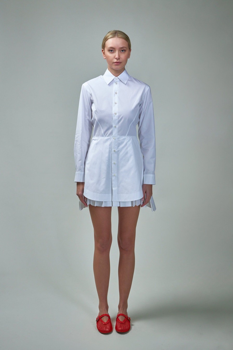 Jurken | Alaïa Shirt Dress Blended Poplin