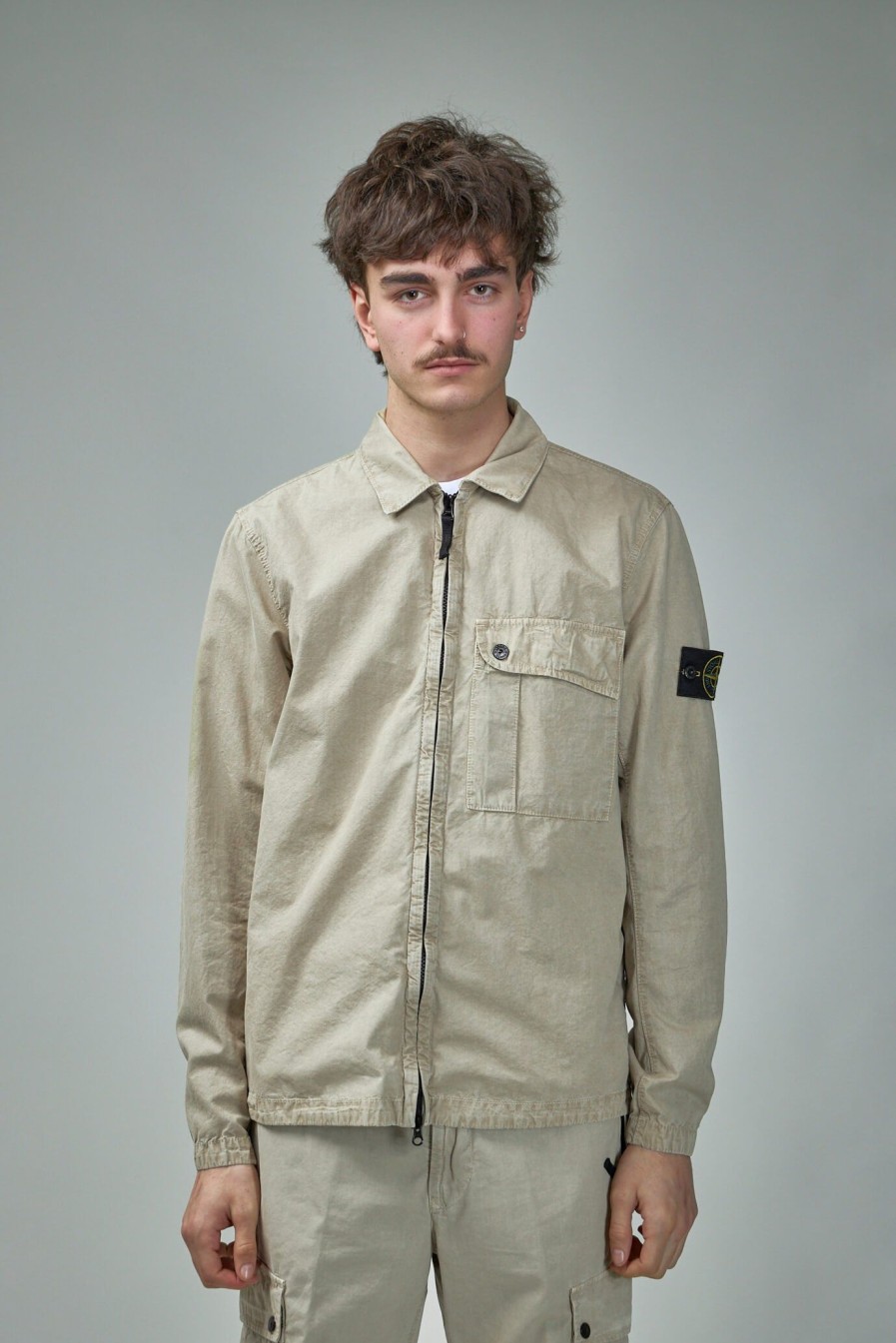 Hoodies & Vesten | Stone Island 119Wn 'Old' Treatment Overshirt