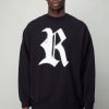 Truien | Raf Simons Oversized Crewneck Sweater With R Print