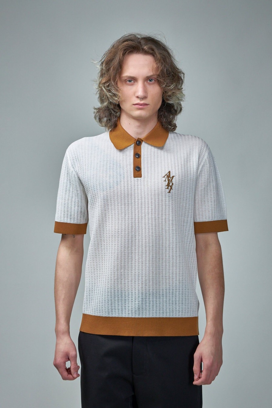 Polo | Amiri Waffle Stitch Polo