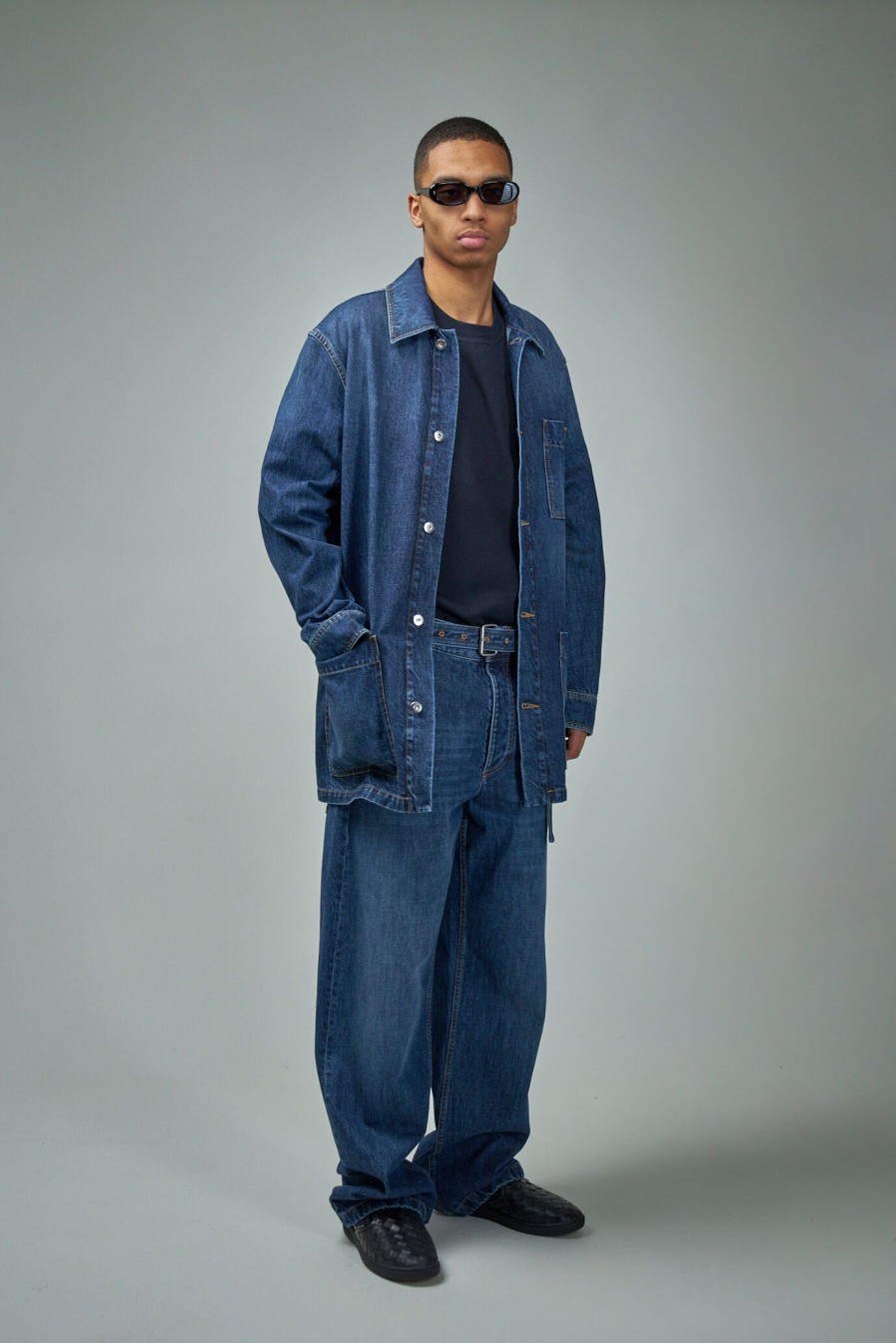 Broeken | Bottega Veneta Belted Cargo Denim