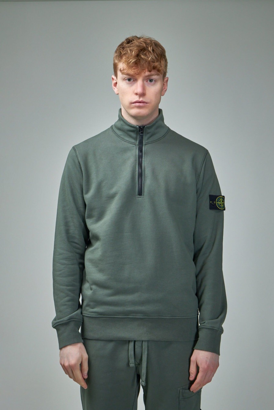 Sweatshirts | Stone Island Half-Zipper Sweatshirt