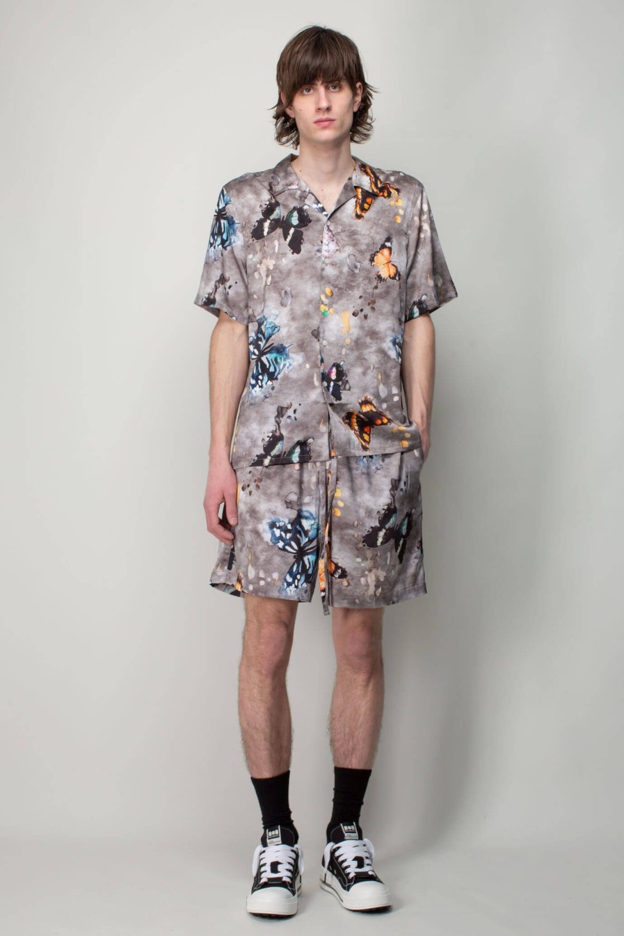 Overhemden | Nahmias Butterfly Silk S/S Button Down