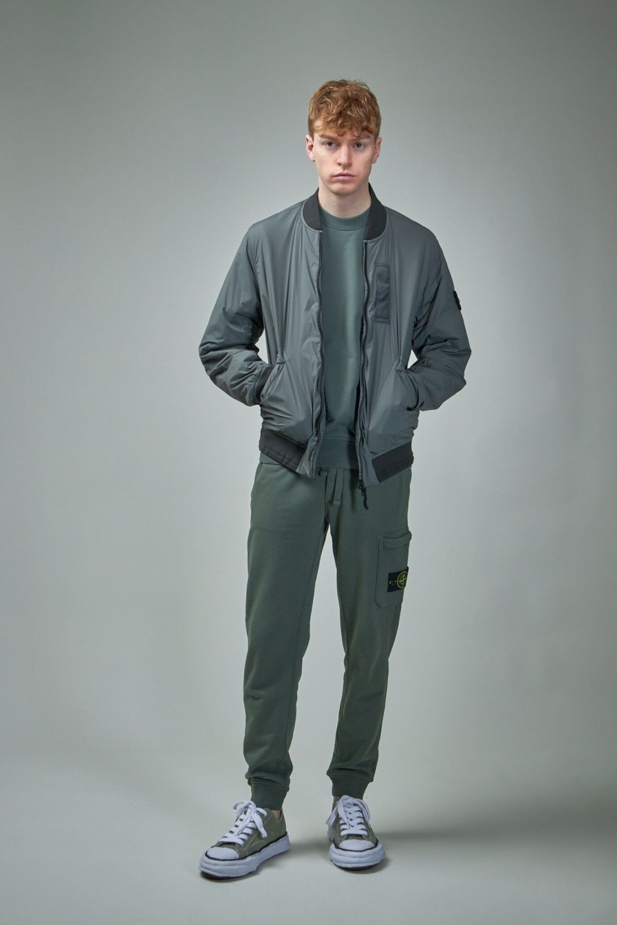 Jassen | Stone Island Skin Touch Nylon With Primsloft-Tc Bomber Jacket