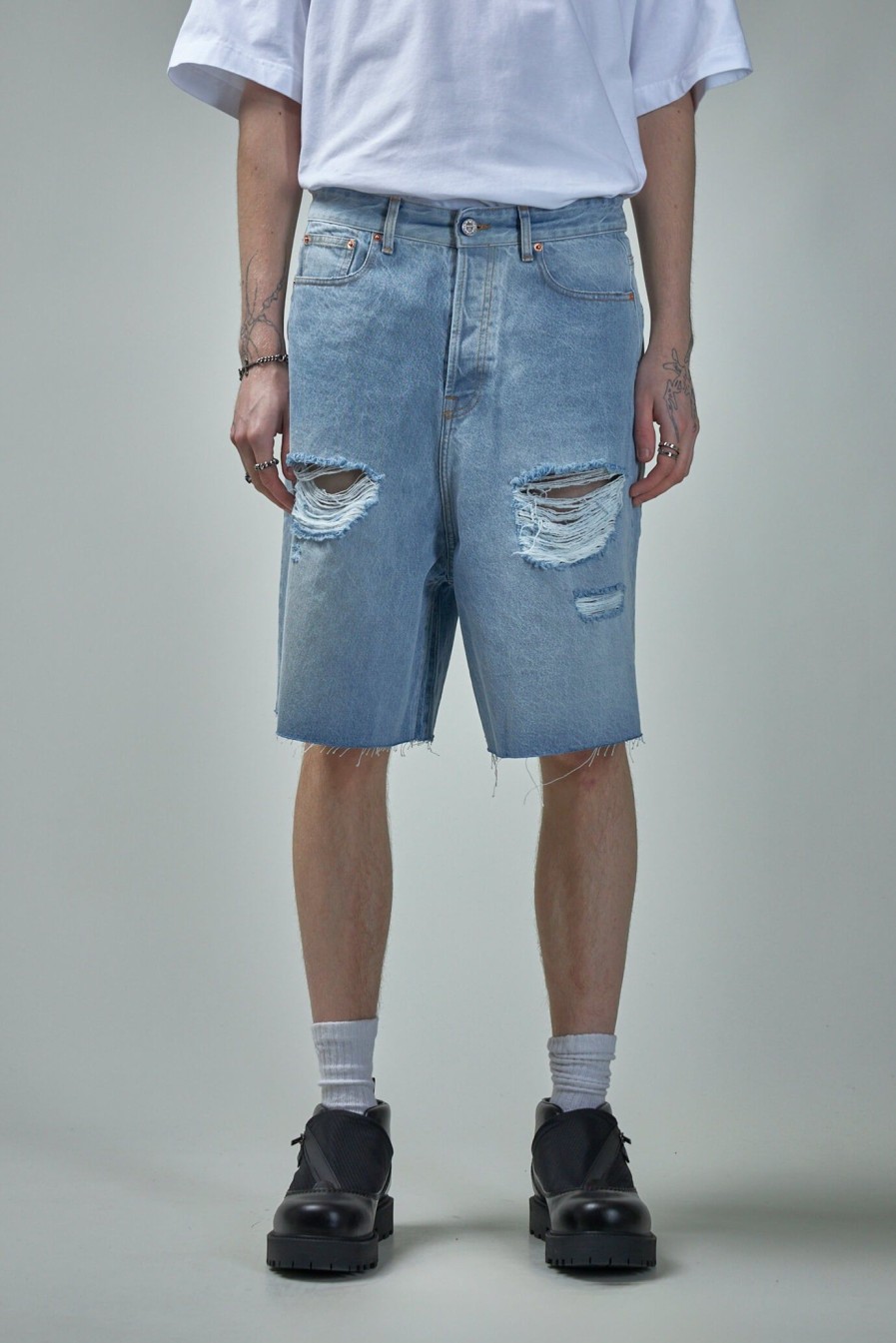 Korte Broeken | Vetements Vetements Destroyed Baggy Shorts