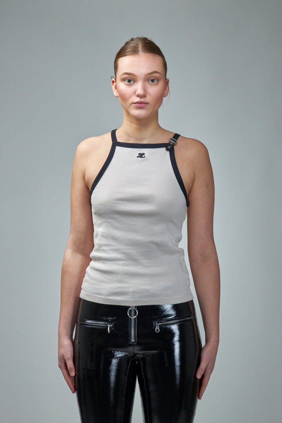 Tanks Tops | Courrèges Buckle Contrast Tank Top