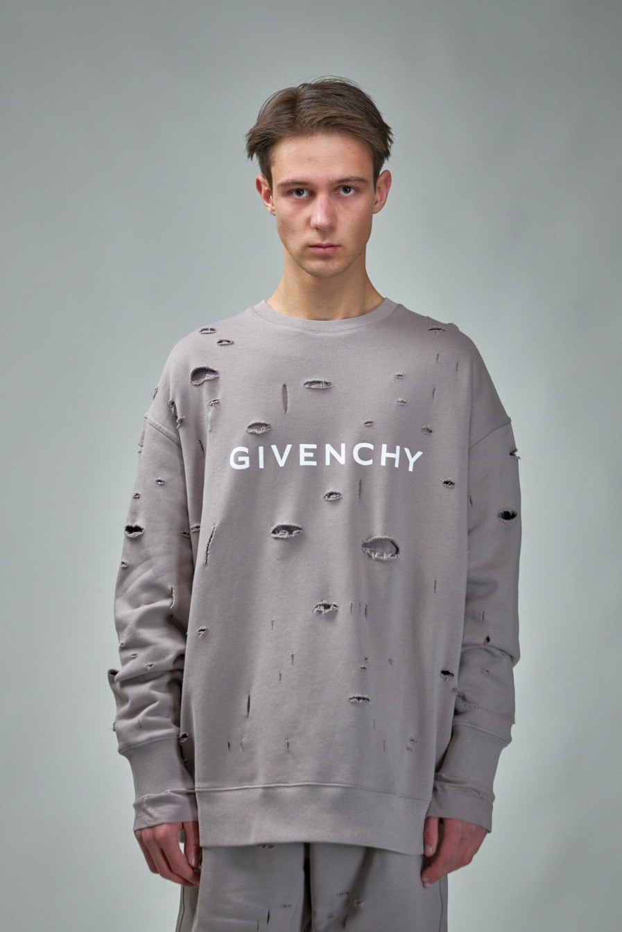 Truien | Givenchy Archetype Sweatshirt With Destroyed Effects