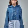 Overhemden | Loewe Cropped Hooded Shirt Jeans