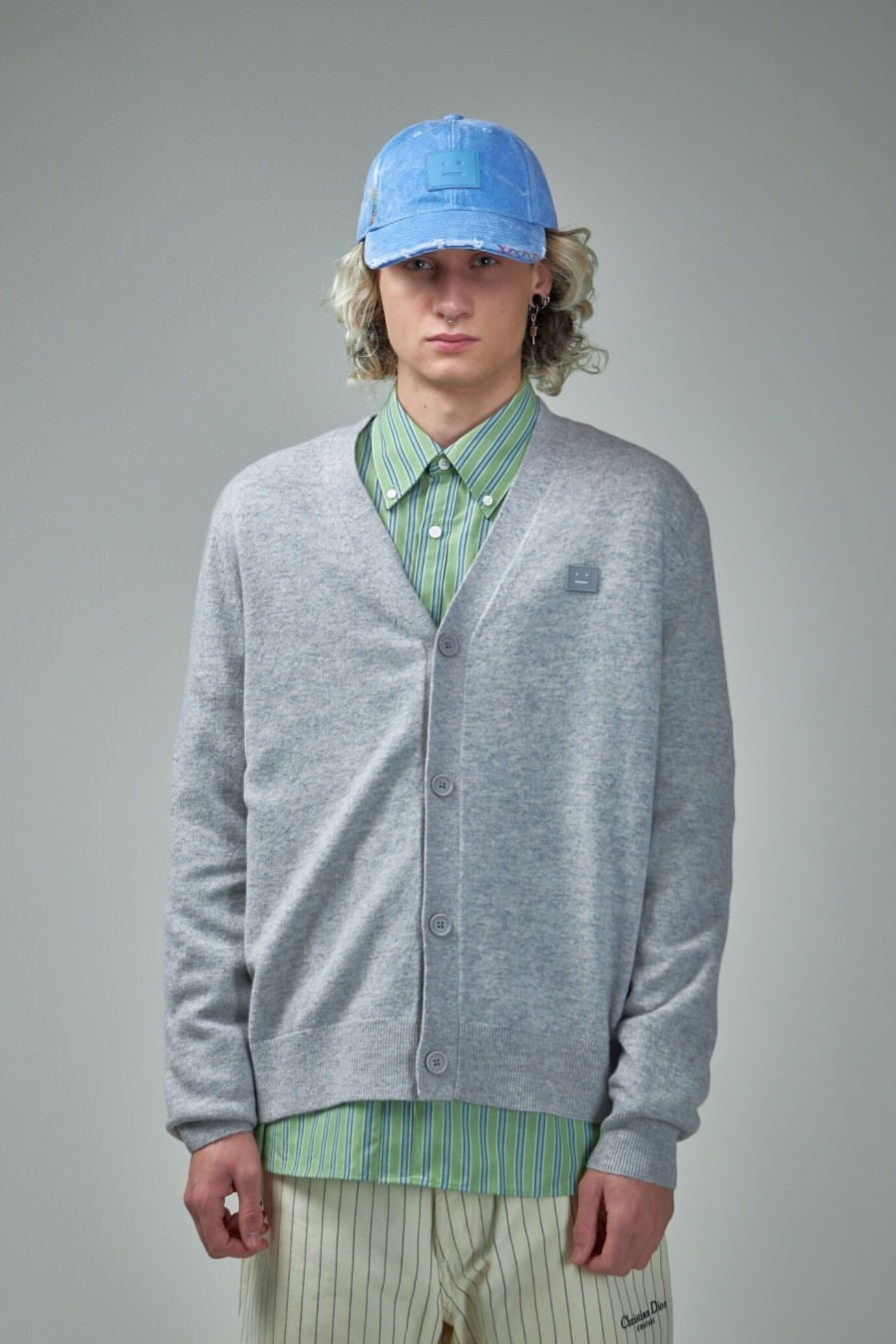 Cardigans | Acne Studios V-Neck Cardigan Face