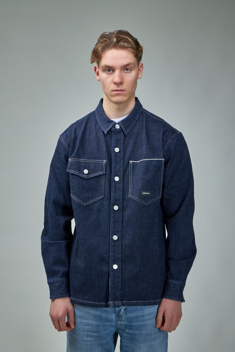 Overhemden | Denham Land Denim Overshirt