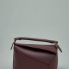 Schoudertassen | Loewe Puzzle Edge Small Bag Dark Burgundy