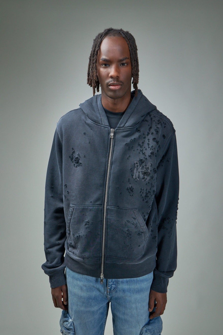 Hoodies & Vesten | Amiri Ma Logo Shotgun Zip Hoodie