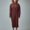 Jurken | Lemaire Straight Collar Twisted Dress