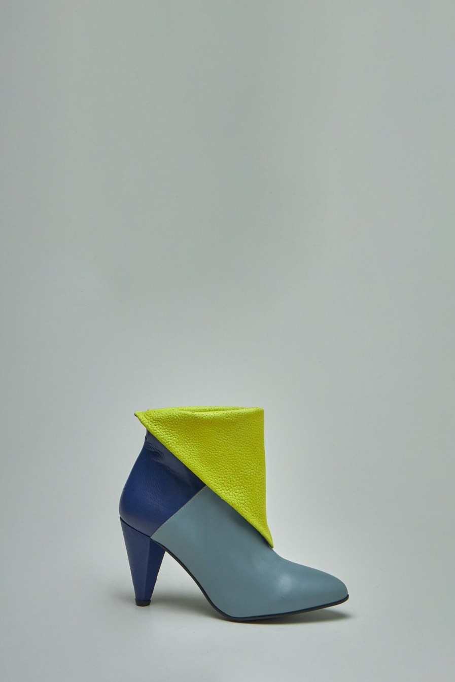 Laarzen | Signed by You Lise Grey Blue Dark Blue Neon Yellow