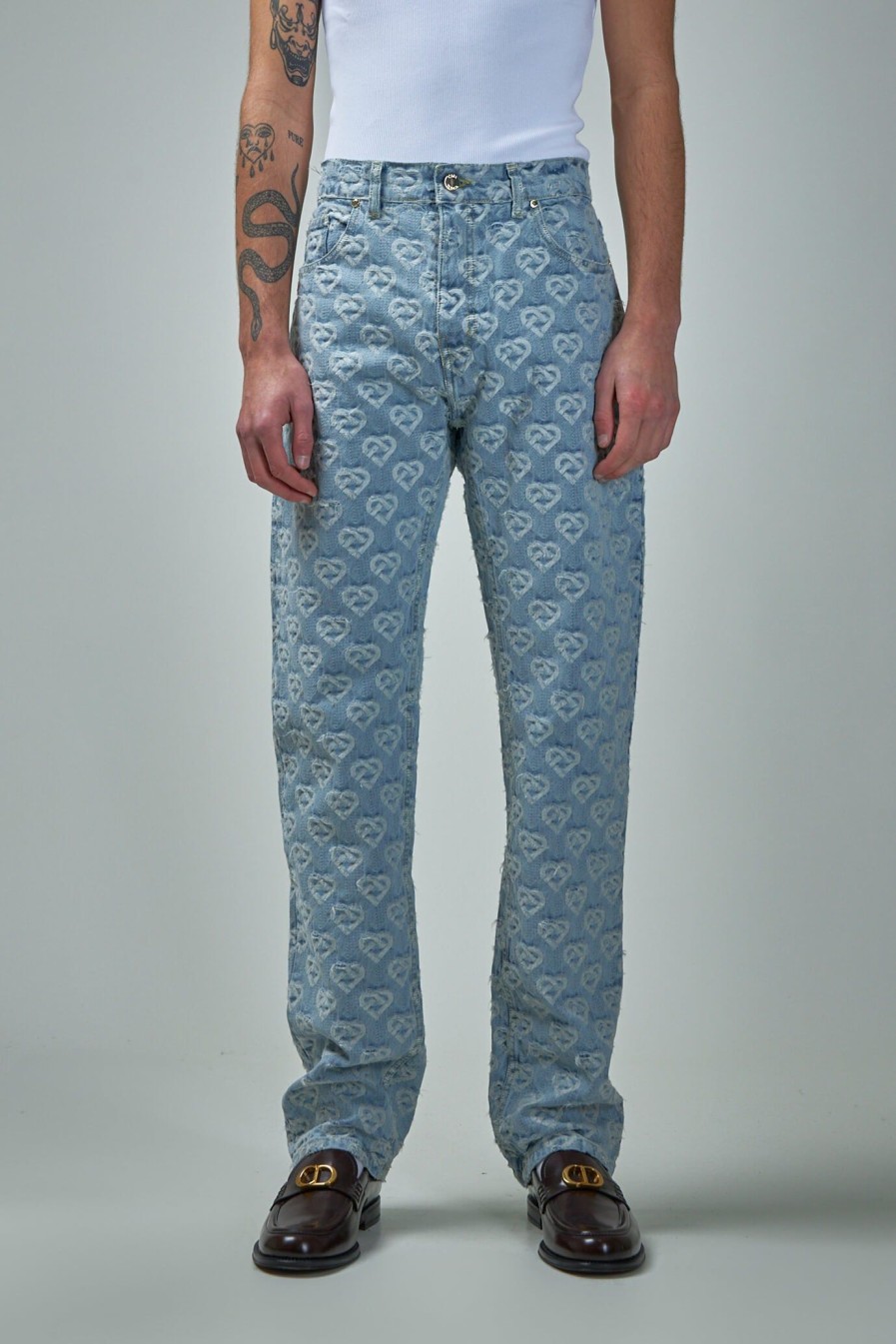 Broeken | Casablanca Jacquard Denim Jeans