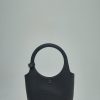 Handtassen Met Bovenhandvat | Courrèges Holy Grained Leather Bag