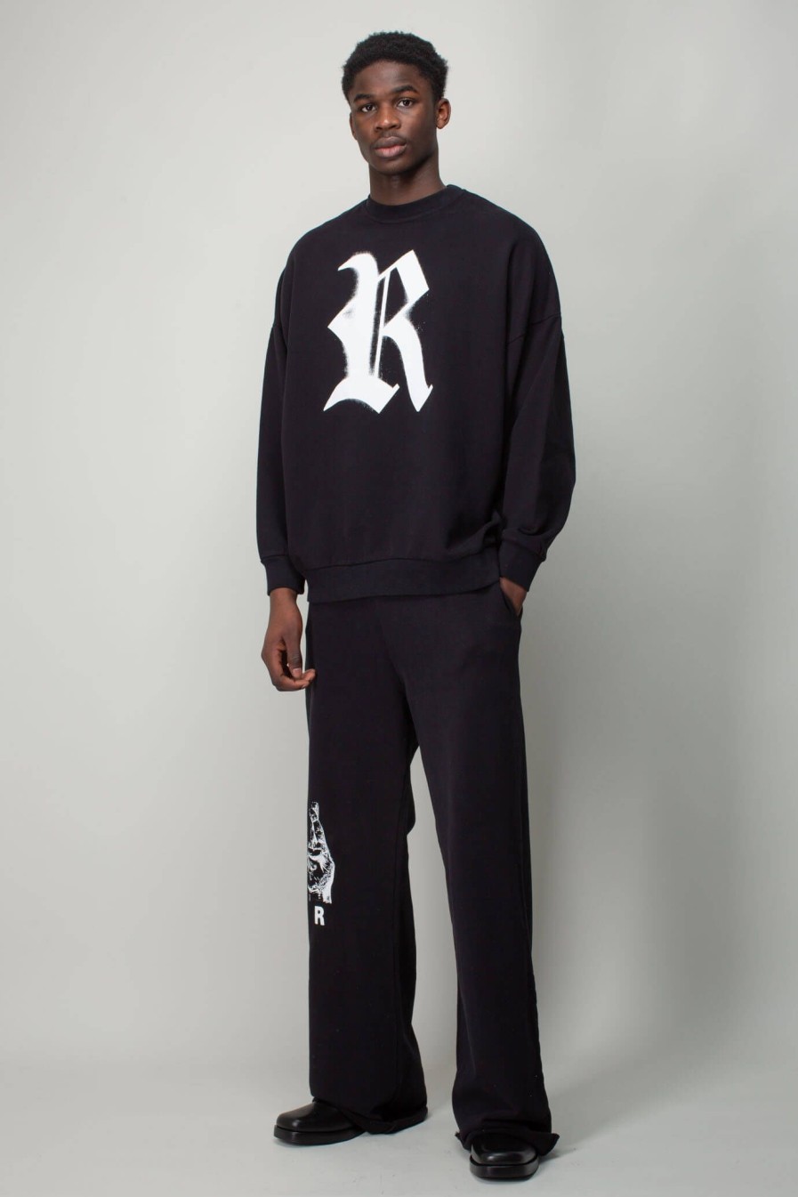 Sweatshirts | Raf Simons Oversized Crewneck Sweater With R Print