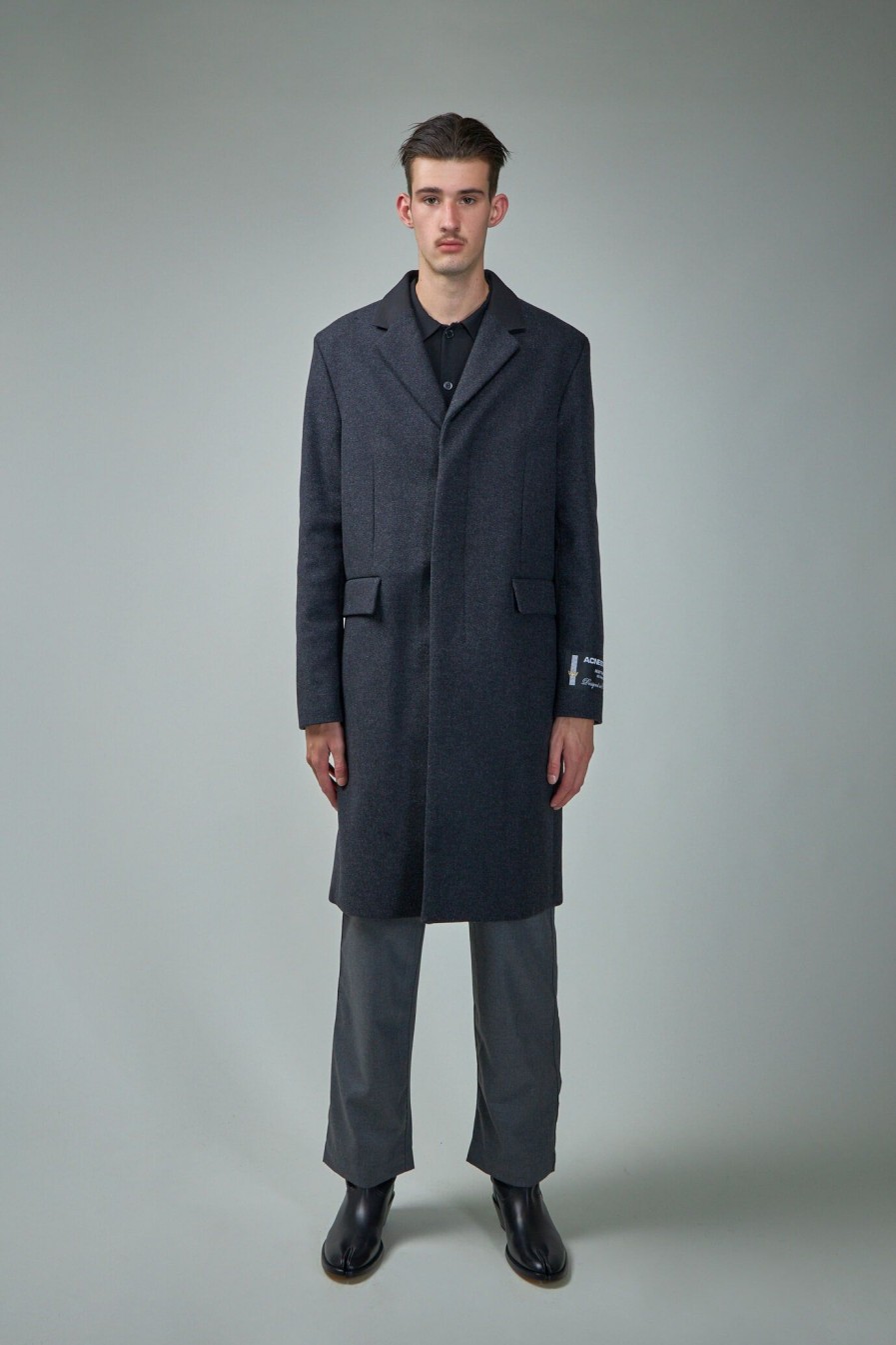 Jassen | Acne Studios Single-Breasted Wool Blend Coat