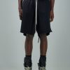 Korte Broeken | Rick Owens DRKSHDW Shorts In Felpa Long Boxers