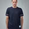 T-Shirts | Thom Browne Short Sleeve Rib Cuff Tee