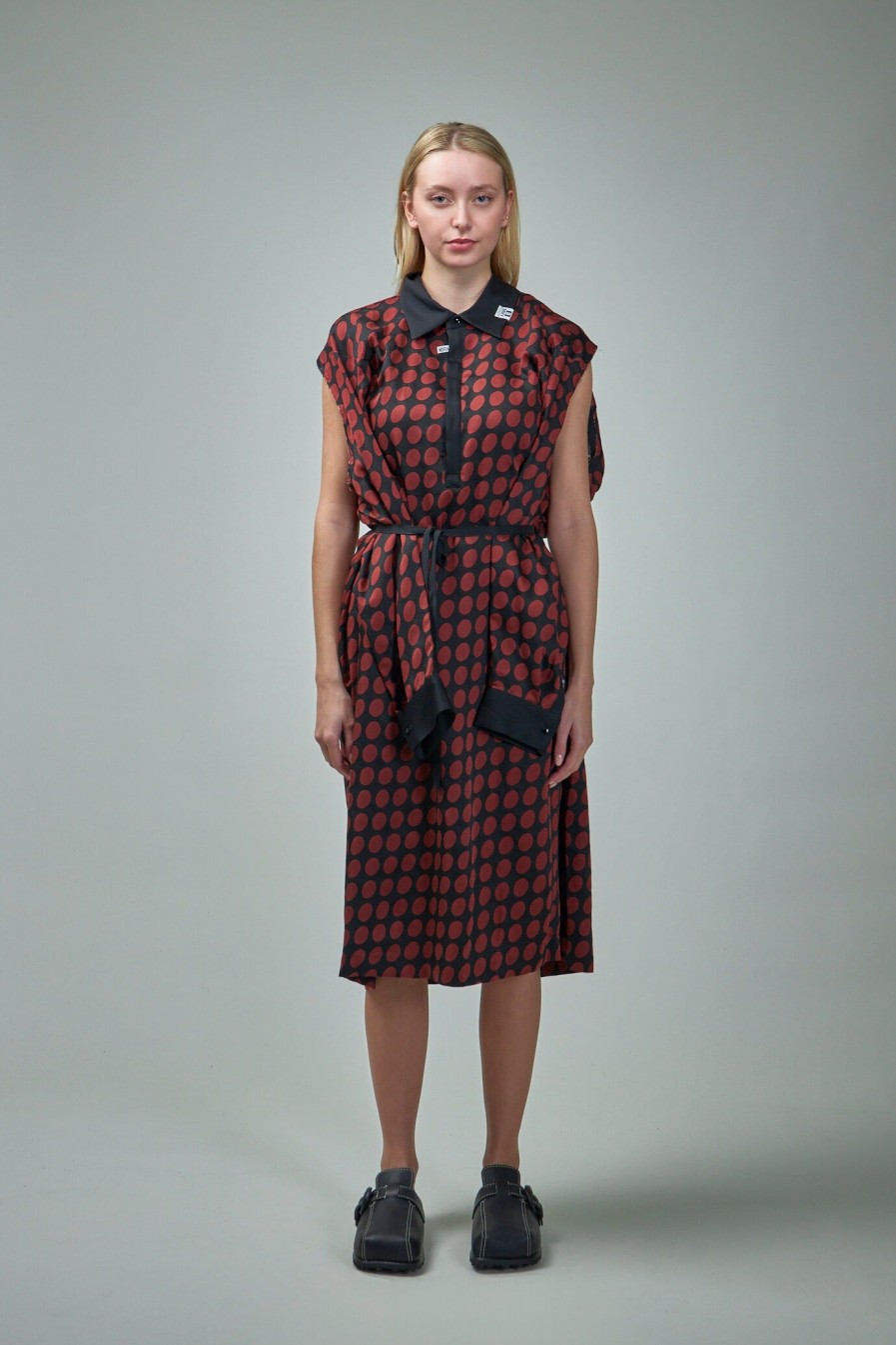 Jurken | Maison Mihara Yasuhiro Hollowed Out Sleeves Dress