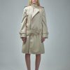 Jassen | Burberry Long Silk Trench Coat