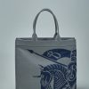 Tote Bags | Burberry Medium Ekd Canvas Tote