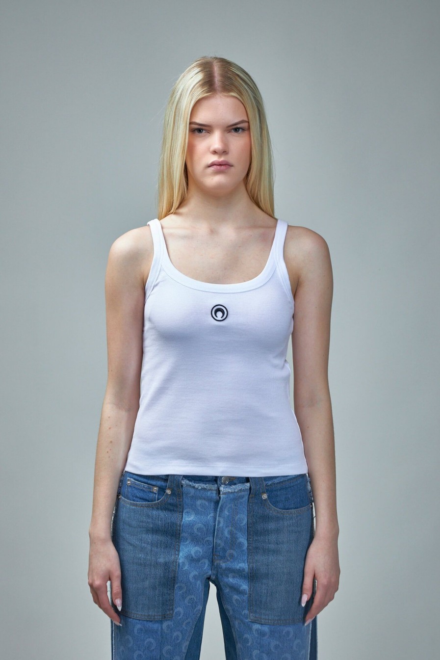 Tanks Tops | Marine Serre Organic Cotton Rib 2X2 Tank Top