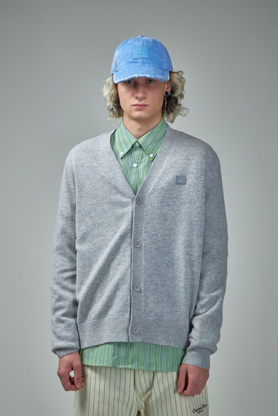 Knitwear | Acne Studios V-Neck Cardigan Face