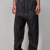 Broeken | Ziggy Chen Tapered Tailor Drawstring Trousers, Black