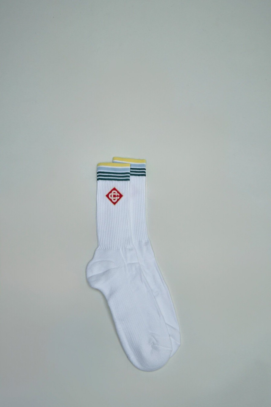 Sokken | Casablanca Ribbed Sport Sock Diamond Cc Stripe