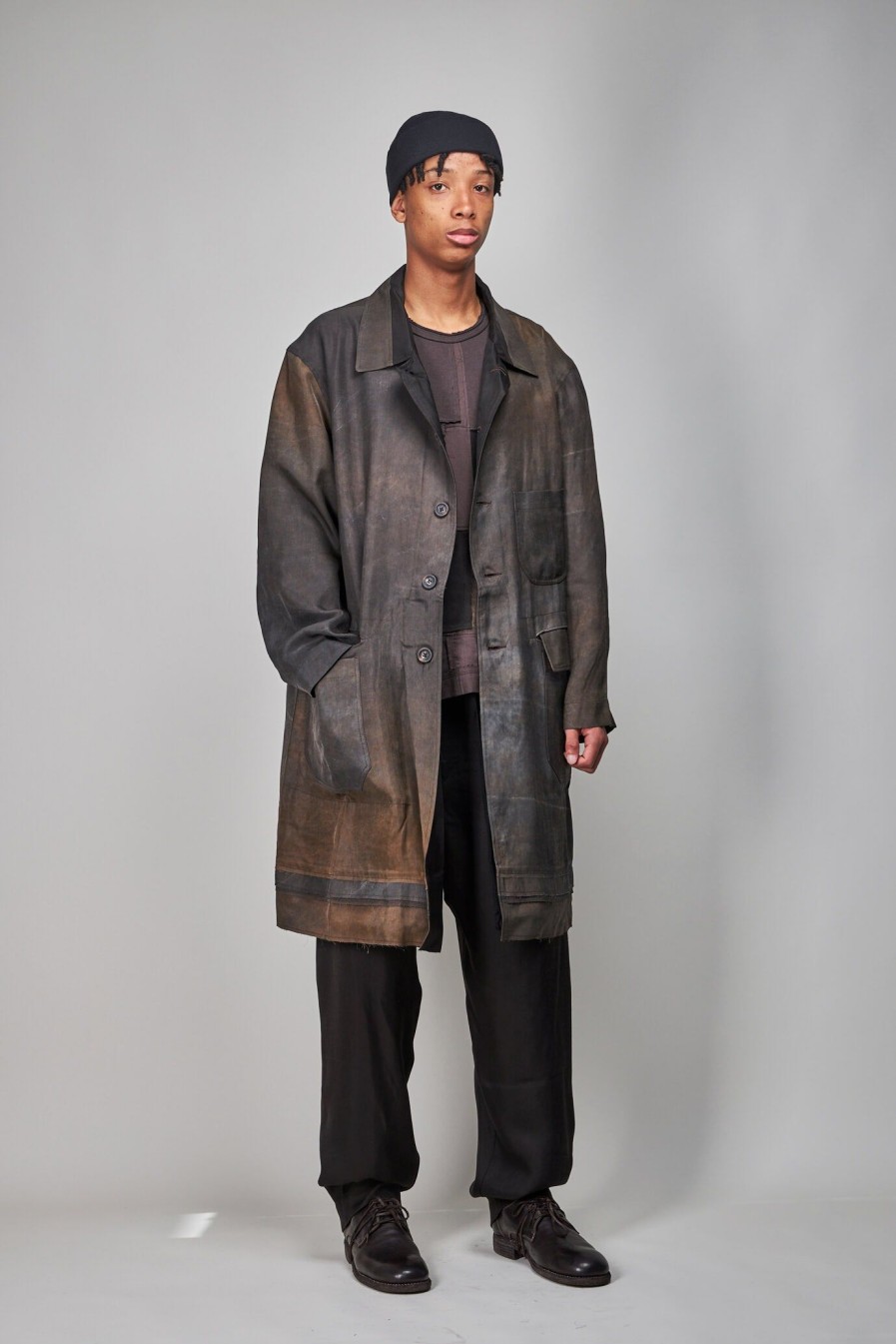 Jassen | Ziggy Chen Classic Workers Coat, Brown