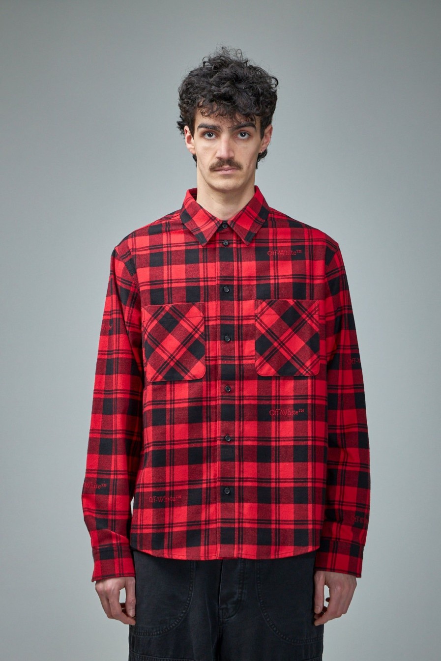 Bloesjes & Overhemden | Off-White Check Flann Shirt