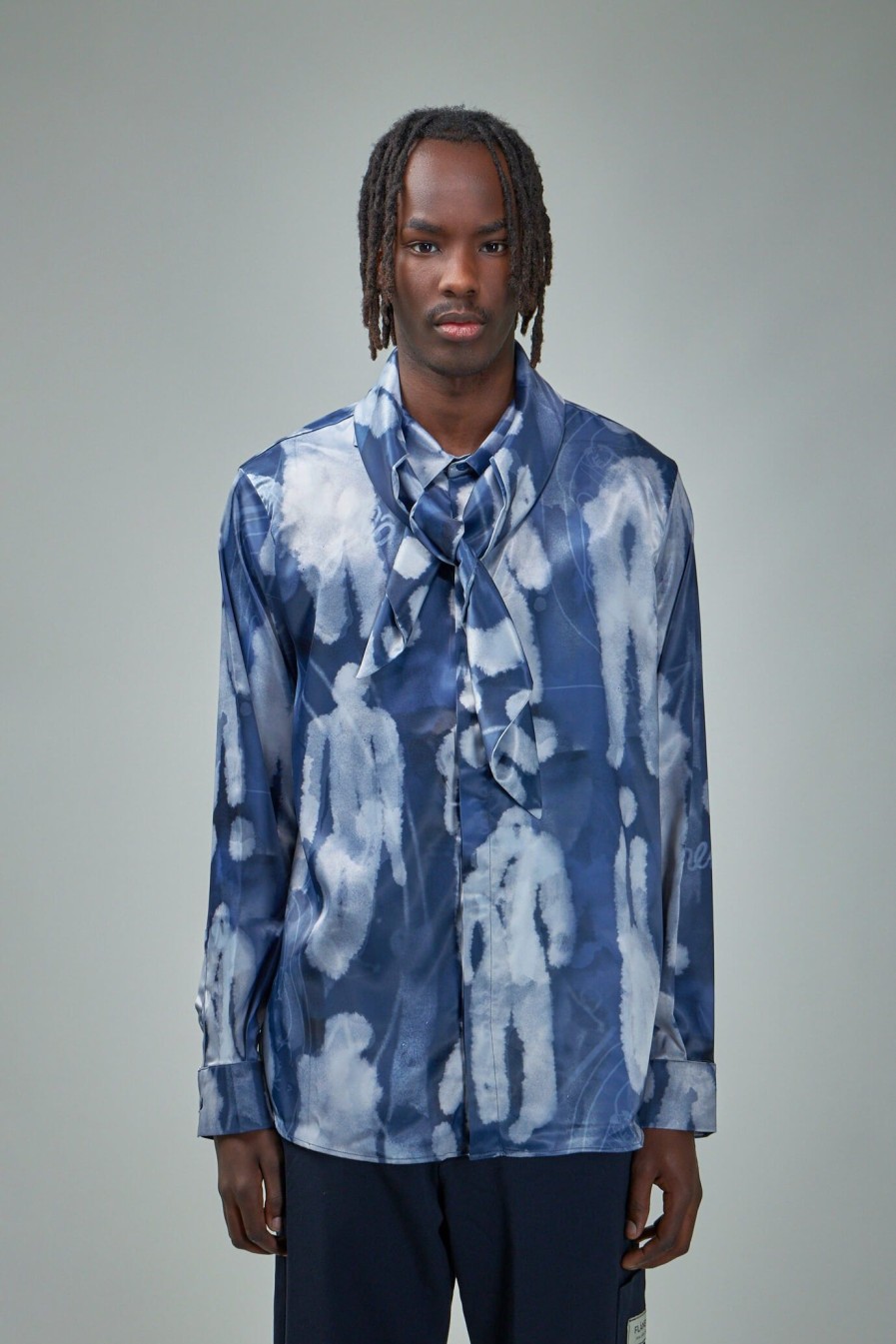 Overhemden | FLÂNEUR Characters Silk Hooded Shirt