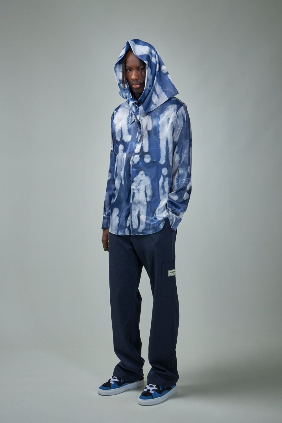 Overhemden | FLÂNEUR Characters Silk Hooded Shirt