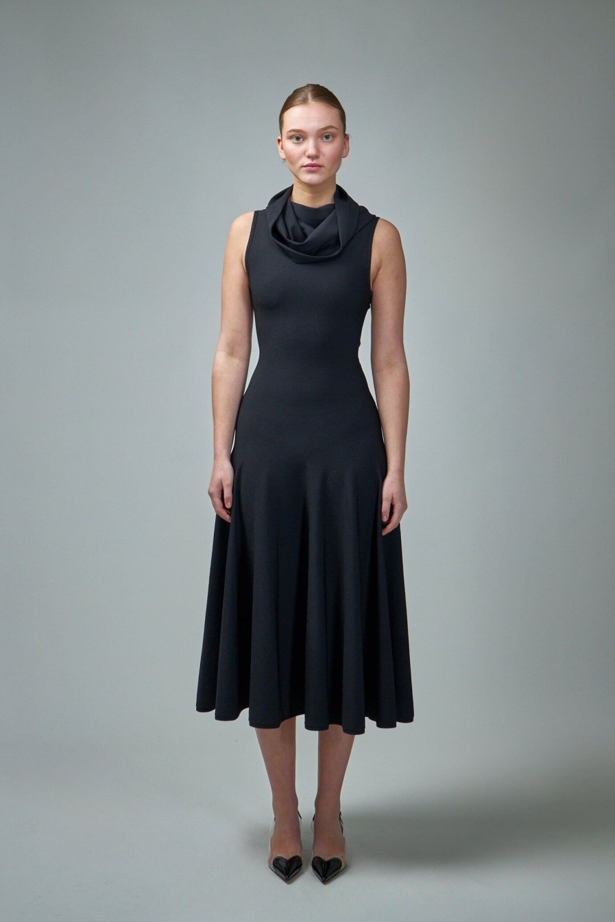 Jurken | Alaïa Hooded Dress Matt Viscose