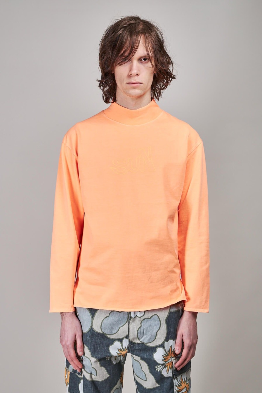 Coltruien | ERL Mockneck Longsleeve T-Shirt Knit , Orange