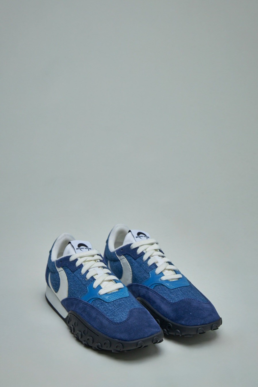 Lage Sneakers | Marine Serre Deadstock Denim Low Top Sneaker