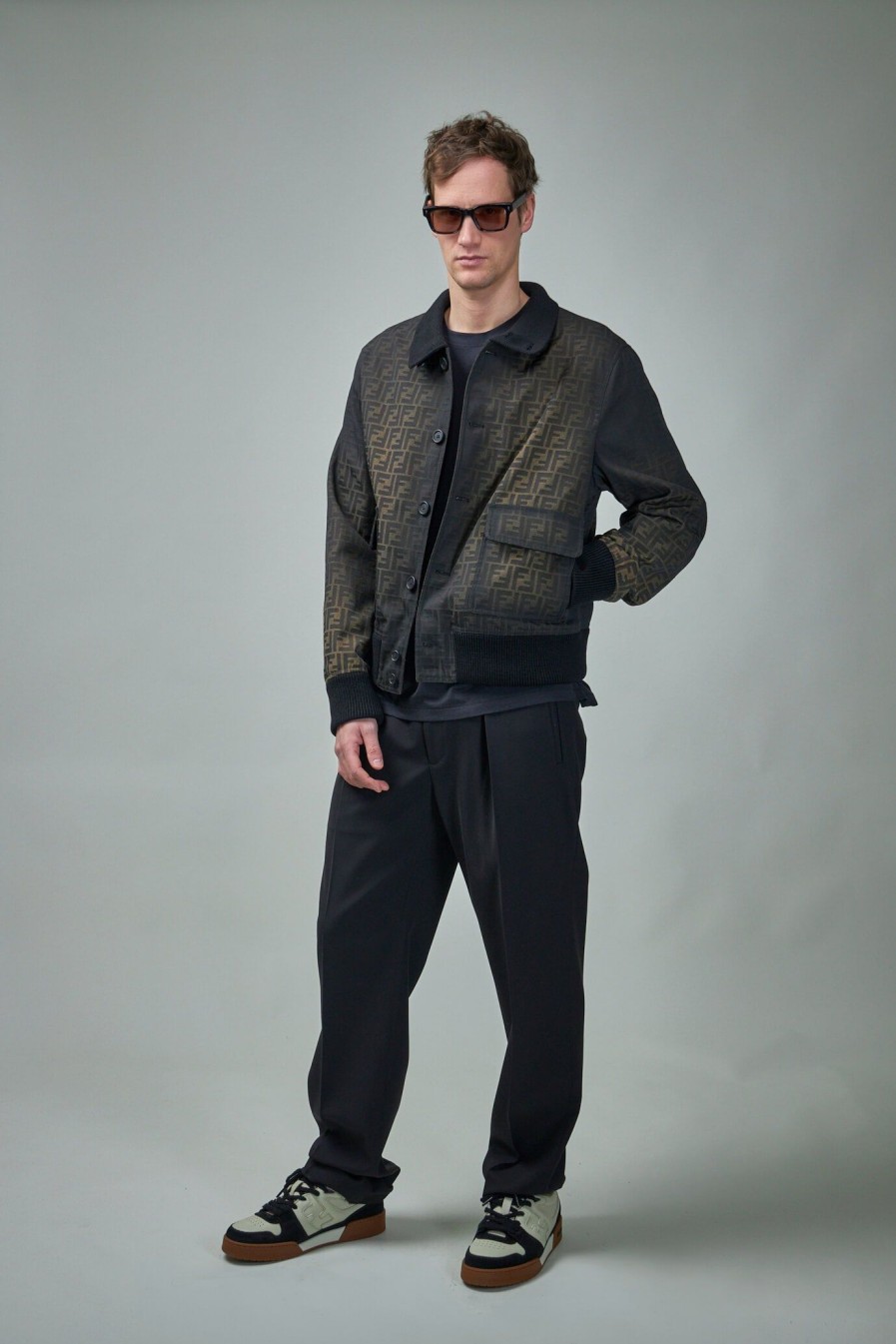 Bombers | Fendi Canvas Ff Eclissi Jacket