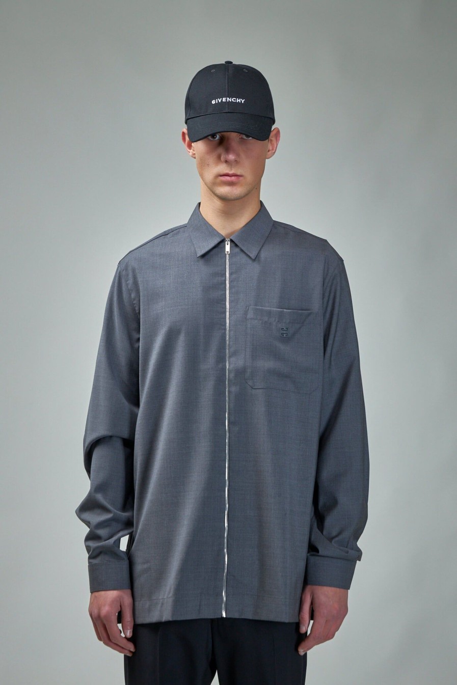 Overhemden | Givenchy Boxy Fit Zip Shirt