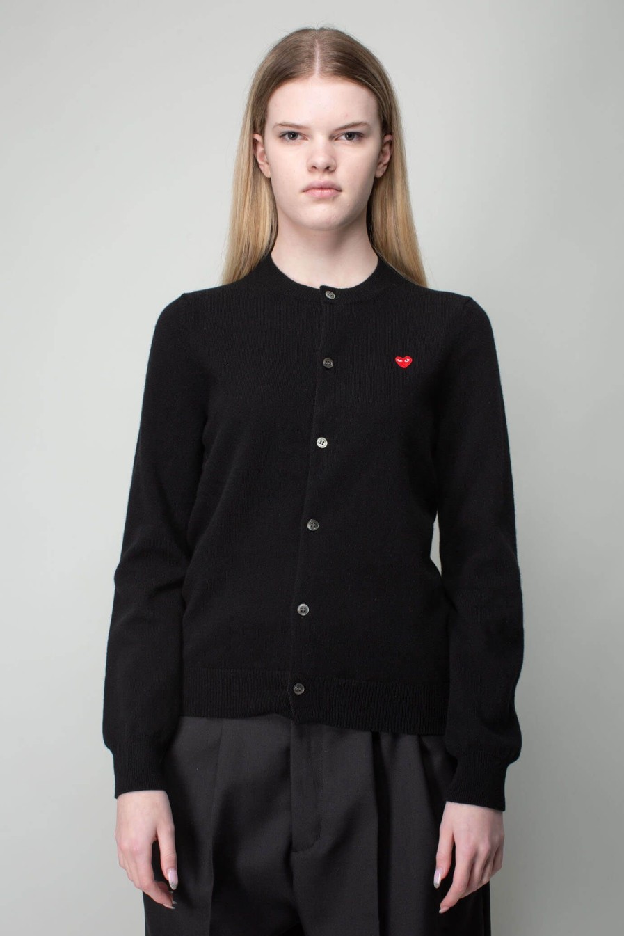 Cardigans | PLAY Comme des Garçons Ladies Knit Cardigan