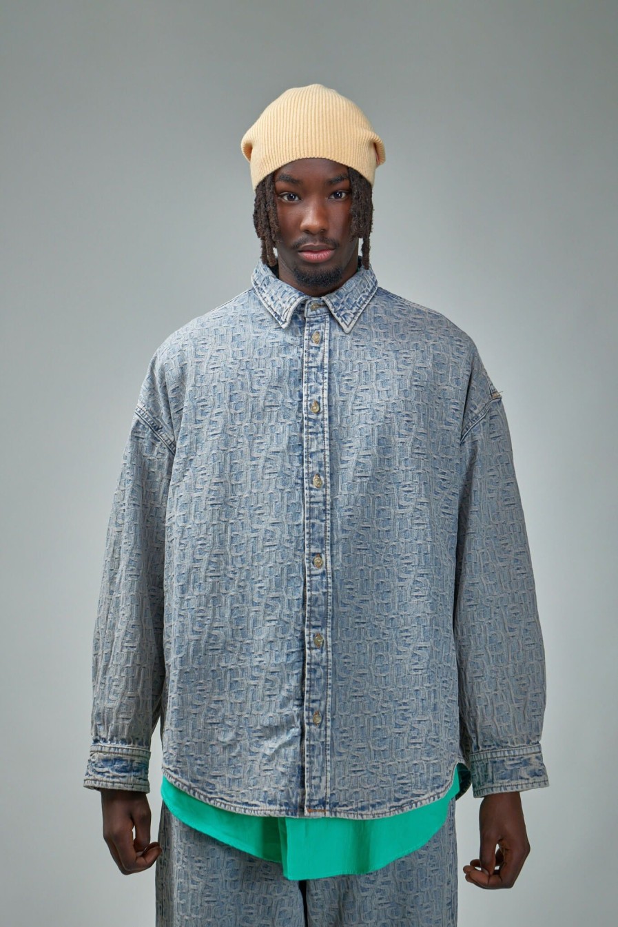 Overhemden | Acne Studios Denim Shirt Monogram