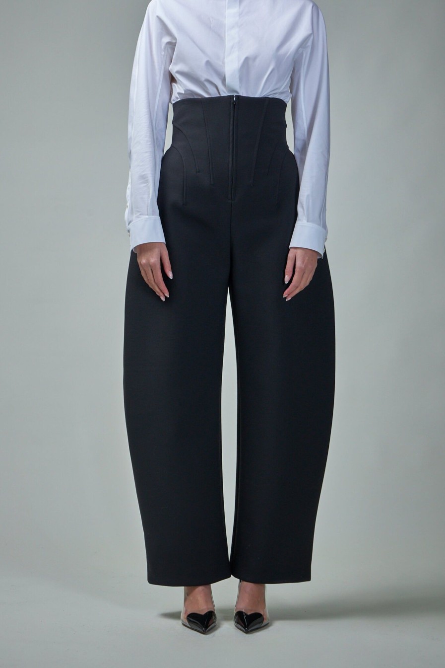 Broeken | Alaïa Corset Trouser Stretch Wool