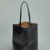 Schoudertassen | Loewe Puzzle Fold Tote Medium Bag Black