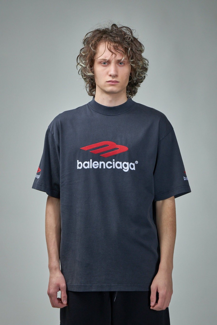 T-Shirts | Balenciaga 3B Sports Icon Medium Fit T-Shirt