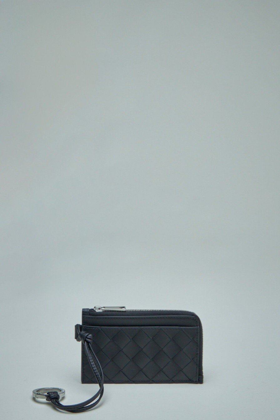 Portemonnees En Kaarthouders | Bottega Veneta Intrecciato L-Zippered Card Holder On Strap