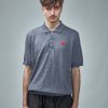 Polo | PLAY Comme des Garçons Polo -Neck Short Sleeve Knit Grey